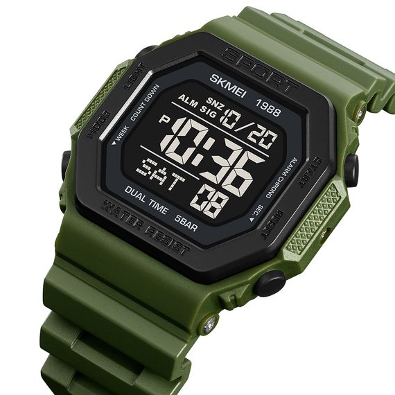 Чоловічий годинник Skmei 1988AG Army-Green | Зображення 1