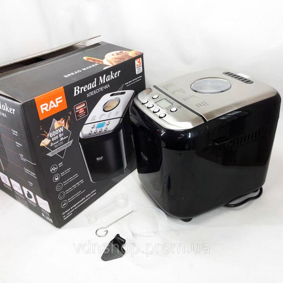 Домашня електрична хлібопічка RAF R.208, 600 Вт, до 1000 г, Хлібопічка побутова для дому QU-47 | Зображення 6