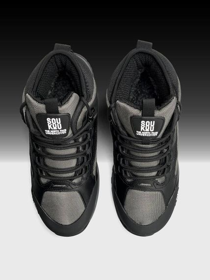 Кросівки зимові The North Face x SOUKUU Glenclyffe Fur Grey Black захист від морозу, ідеально зимовий прорив сезону A4853 45 29 | Зображення 2