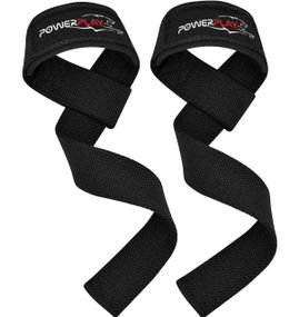 Лямки для тяги Паверплей 7065 Classic Lifting Gym Straps Чорні