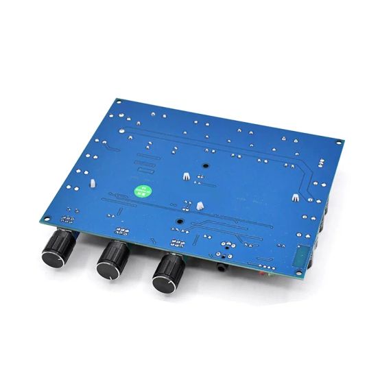 Цифровой усилитель 2.1 TDA7498E высокой мощности 2*160W+220W стерео аудио модуль в корпусе Bluetooth | Зображення 6