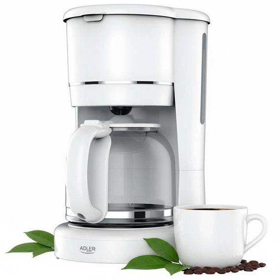 Кавоварка крапельна Adler AD 4383 white 1.5Л 900Вт DS-56 | Зображення 1