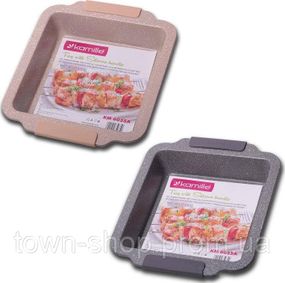 Форма для выпечки Kamille Marble 30.3х26.7х6см с силиконовыми ручками KM-6035А