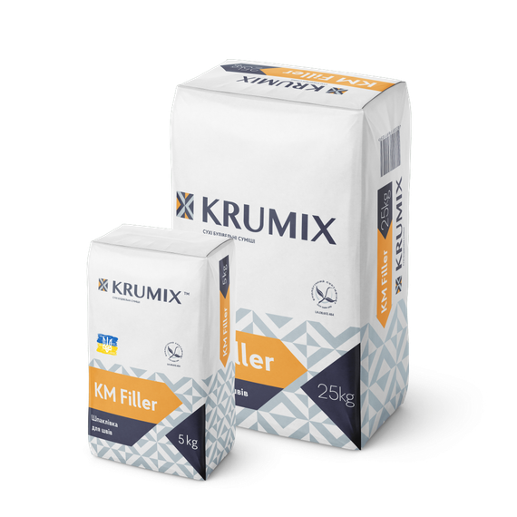 Шпаклівка для швів KM Filler 5кг Krumix