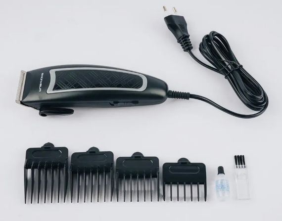 Професійна дротова машинка для стрижки Grunhelm GHC930 з 4 насадками.