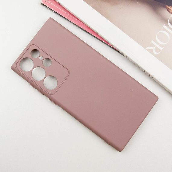 Чехол Silicone Cover Lakshmi Full Camera (AA) для Samsung Galaxy S25 Ultra Розовый / Pink Sand | Зображення 1