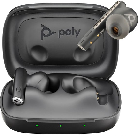 Навушники TWS Poly Voyager Free 60 Earbuds + BT700C + BCHC Black | Зображення 3