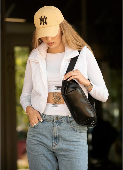 Жіноча сумка бананка Sambag Holster MSH чорна 36 × 14 × 4 см (87119101) | Зображення 2