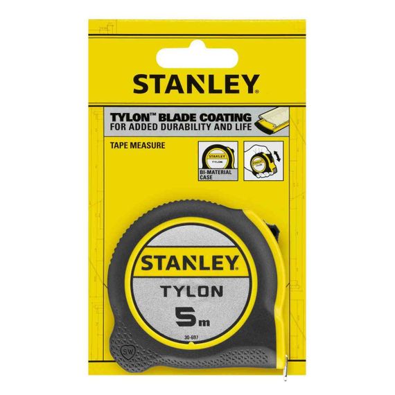 Рулетка измерительная Tylon™ длиной 5 м, шириной 19 мм, в пластмассовом корпусе STANLEY 0-30-697 | Зображення 6