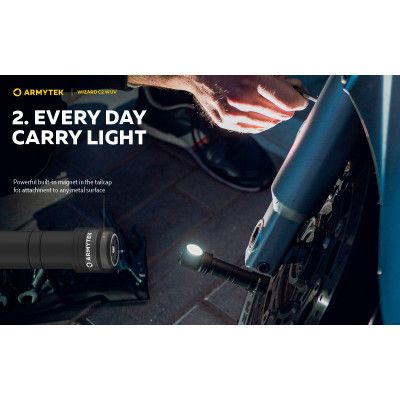 Фонарь Armytek Wizard C2 WUV White &amp; Ultraviolet (F08901UF) | Зображення 5