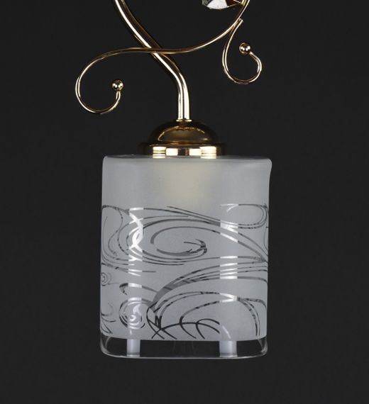 Люстра стельова на 1 лампочку 27752 Золото 30х10х10 см. | Зображення 3