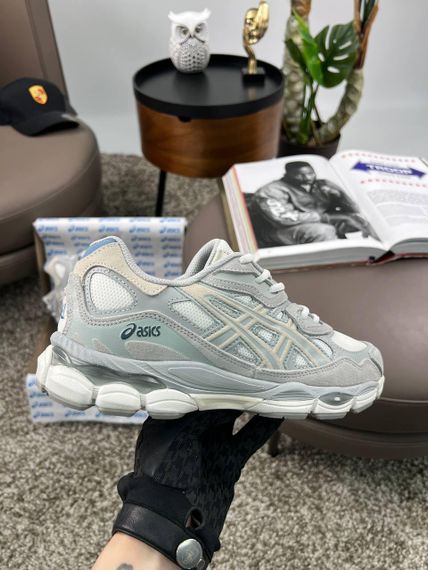 Чоловічі кросівки ASICS Gel-NYC Grey White (замша , текстиль) 42 26,5 | Зображення 2