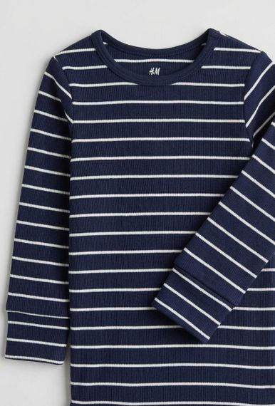 Дитяче боді для новонароджених хлопчиків H&M 68 см Темно-синій (26012701D1) | Зображення 1