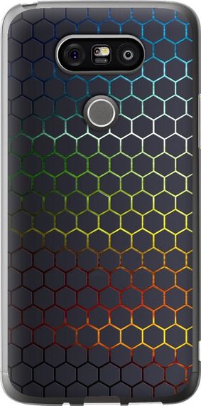 Чехол на LG G5 H860 Переливающиеся соты "498u-348-17620"