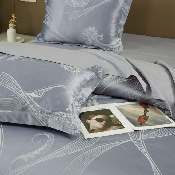 Постільна білизна Jacquard Love You Євро 265 - стильний і якісний текстиль для вашої спальні. | Зображення 4