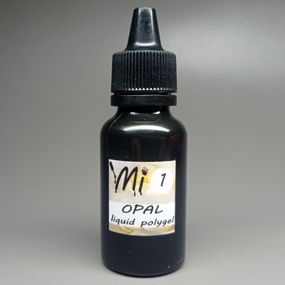 Рідкий полігель Мі OPAL #1 молочний з шимером 30мл (флакон)