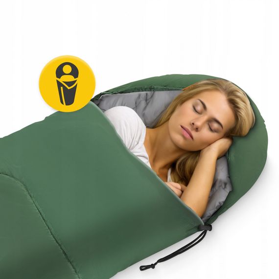 Спальний мішок (спальник) ковдра Mountain Goat Standard 2 в 1 MG0015 8 ...+20°C R Olive/Grey (P-5905973400961) | Зображення 3