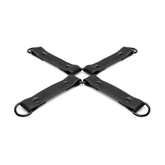 Хрестовина Bedroom Fantasies Hogtie 4 - Way Restraint Cross - Black | Зображення 1