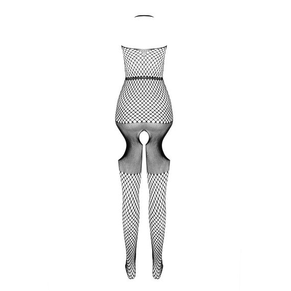 Бодістокінг з імітацією панчох Passion BS079 black, One size | Зображення 5