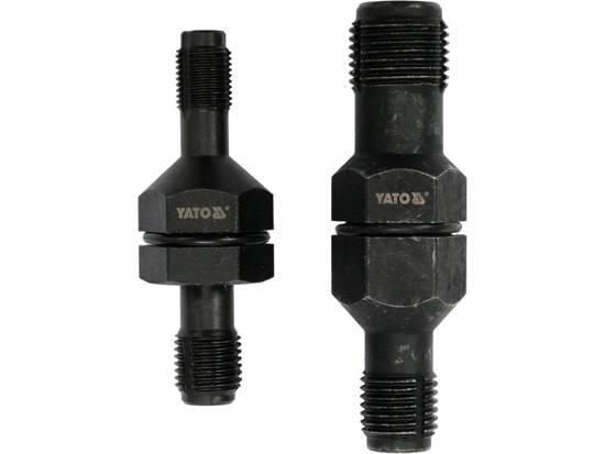 Набор метчики ремонта резьбы свечей зажигания M10-M18 2 шт YATO YT-17697
