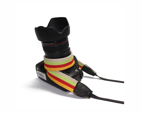 Універсальний ремінь для фотоапарата фотокамери з вишивкою CAMERA STRAP вінтажний тканинний | Зображення 1