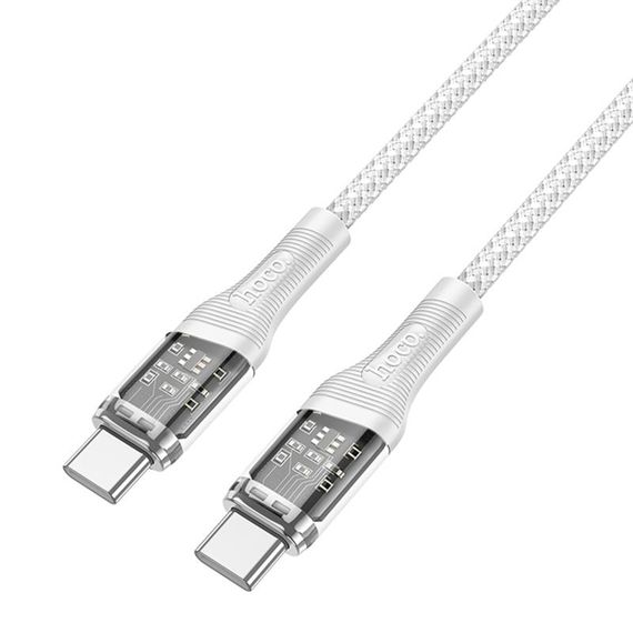 Дата кабель Hoco U111 Discovery Edition Type-C to Type-C 60W (1.2m) Grey | Зображення 2