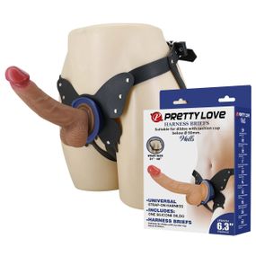 Страпон Pretty Love Wells 6.3 Silicone Dildo with Harness Briefs Sex Aura