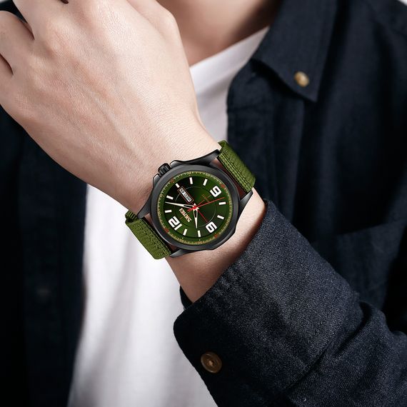 Чоловічий годинник Skmei 9315AG Army Green | Зображення 2