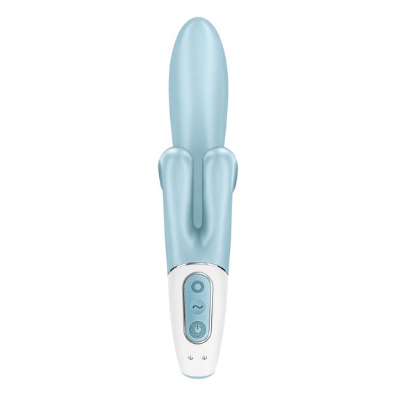 Вібратор-кролик Satisfyer Touch Me Blue, подвійний відросток, 3 потужні мотори | Зображення 5