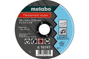 Диск зачисний Metabo Flexiamant 125*6*22 нерж. 616747000
