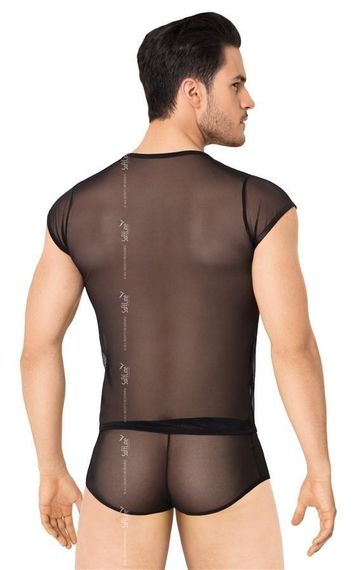 Мужской комплект белья - Shirt and Shorts 4608, black - M/L sexstyle | Зображення 1