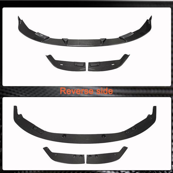 Накладка на передній бампер Lip V5 (для G82/G83, Карбон) для BMW 4 серія G22/23/26 2020- рр | Зображення 5