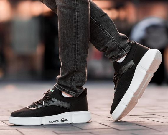 Чоловічі кросівки Lacoste Black White | Зображення 4