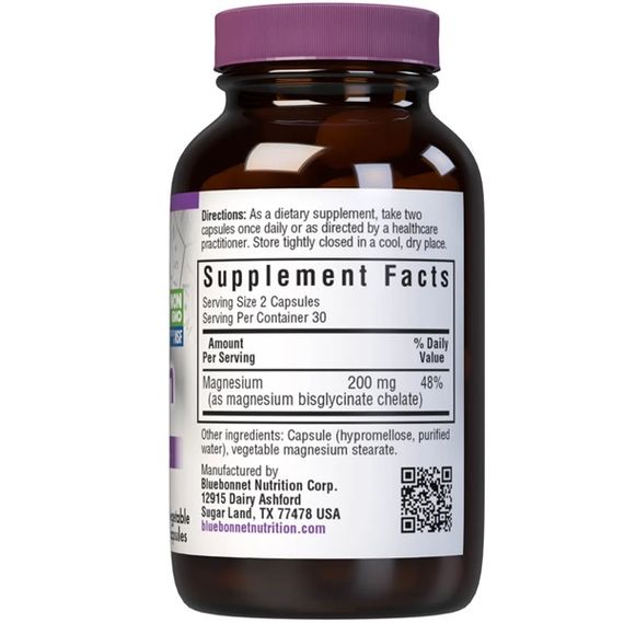 Мультимінеральний комплекс Bluebonnet Nutrition Chelated Magnesium Albion 60 Caps | Зображення 1