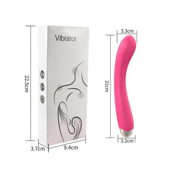 Гнучкий ребристий вібратор "Melo" - Бордо | Зображення 5