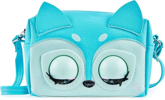 Інтерактивна сумочка гаманець Блакитна лисичка Оригінал Purse Pets Fierce Fox Interactive Kids Purse | Зображення 4