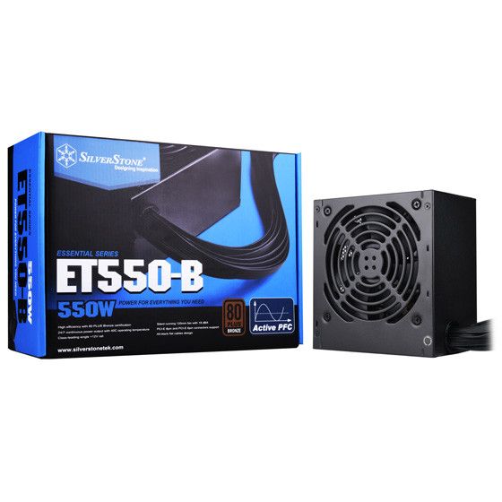 Блок питания SilverStone STRIDER ET550-B V1.2(550W),80+Bronze,aPFC,12см,24+8,6xSATA,4xPCIe,1xFDD,+3 (SST-ET550-B) | Зображення 9