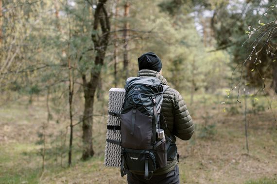 Рюкзак Tramp Trek 40 л сірий, Похідний туристичний рюкзак трамп для трекінгу, Рюкзак для походу і полювання | Зображення 5
