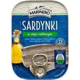 Сардина Marinero в растительном масле, 106г ж/б