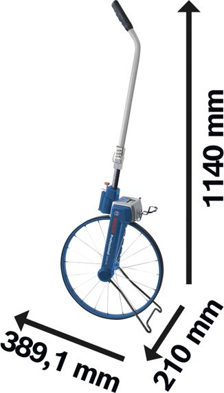 Курвіметр Bosch Professional GWM 40 (колісо вимірювальне), D колеса (об'єм) 389.1мм (1.22 м) (0.601.074.100) | Зображення 3