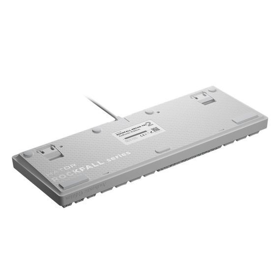 Клавіатура Hator Rockfall 2 Mecha TKL Authentic Edition Aurum Milky Way Silent USB White (HTK-531) | Зображення 4