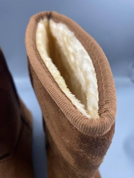Зимові жіночі Уги UGG коричневий Хутряні чоботи Теплі висота 25 см (розміри:37,38, 40) | Зображення 2
