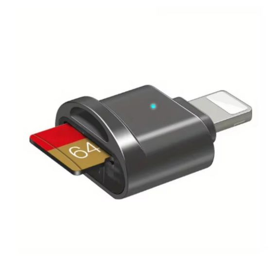Адаптер для читання Micro TF SD-карт, конвертер для Iphone Ipad OTG в Micro SD | Зображення 1