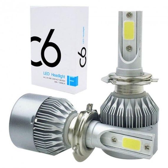 Светодиодные автомобильные LED лампы C6 H4 ближний 12-24В | Зображення 1