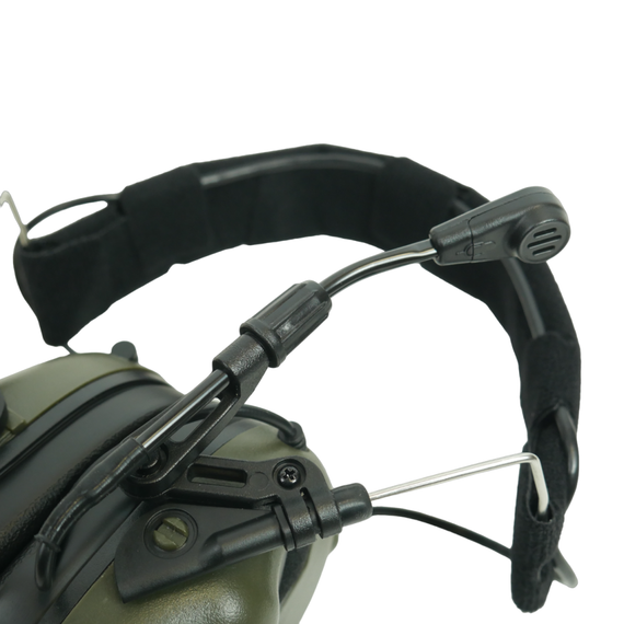 Тактичні активні навушники Earmor M32X MOD4 + кріплення чебурашки олива | Зображення 4
