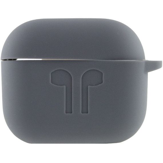 Силиконовый футляр для наушников AirPods 3 Серый / Dark Gray | Зображення 1
