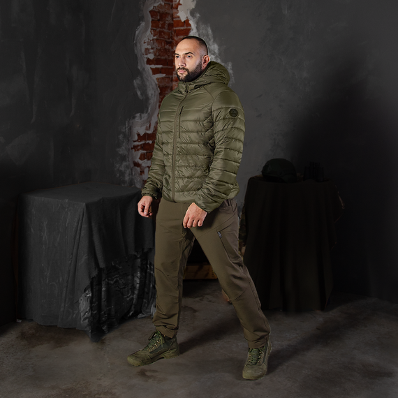 Легкий Пуховик Storm Hood 2.0 Олива (8393), M | Зображення 1