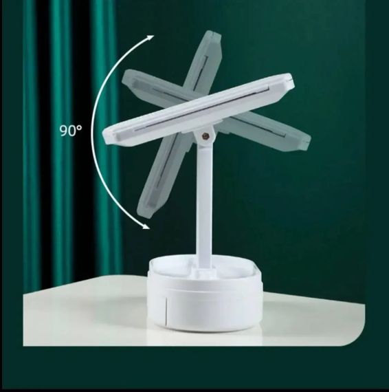 Косметичне потрійне дзеркало з підсвічуванням від USB, Дзеркало для макіяжу сенсорне з підставкою TPSP | Зображення 8