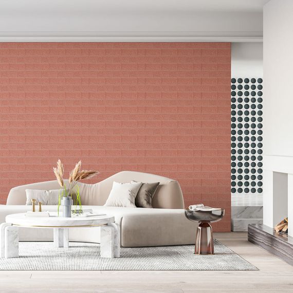 Панель стінова в рулоні 3D 700мм*3,08м*3мм Пудра (D) SW-00002266 | Зображення 5