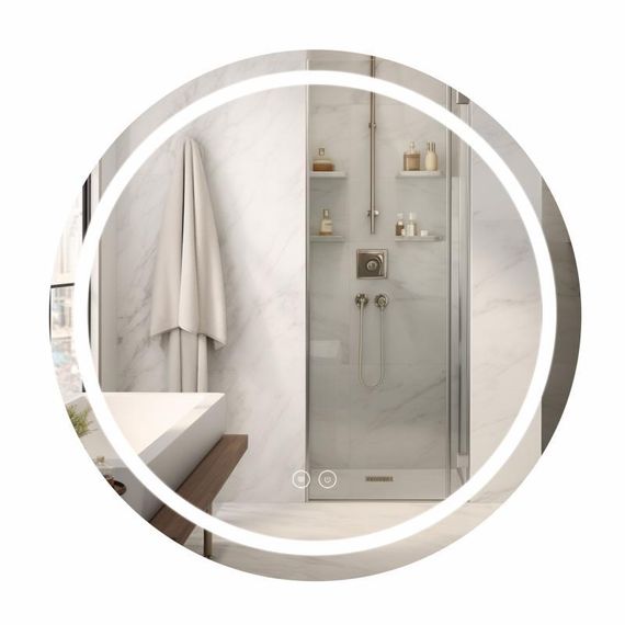 Дзеркало Qtap Mideya R1000 з LED-підсвіткою Touch, з антизапотіванням, диммером QTMIDR100049003